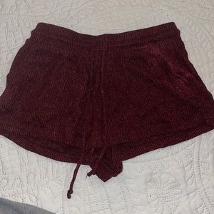 Colsie Burgundy PJ shorts